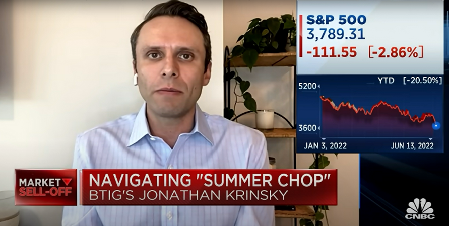 BTIG’s Jonathan Krinsky Appears on CNBC’s ‘Halftime Report’